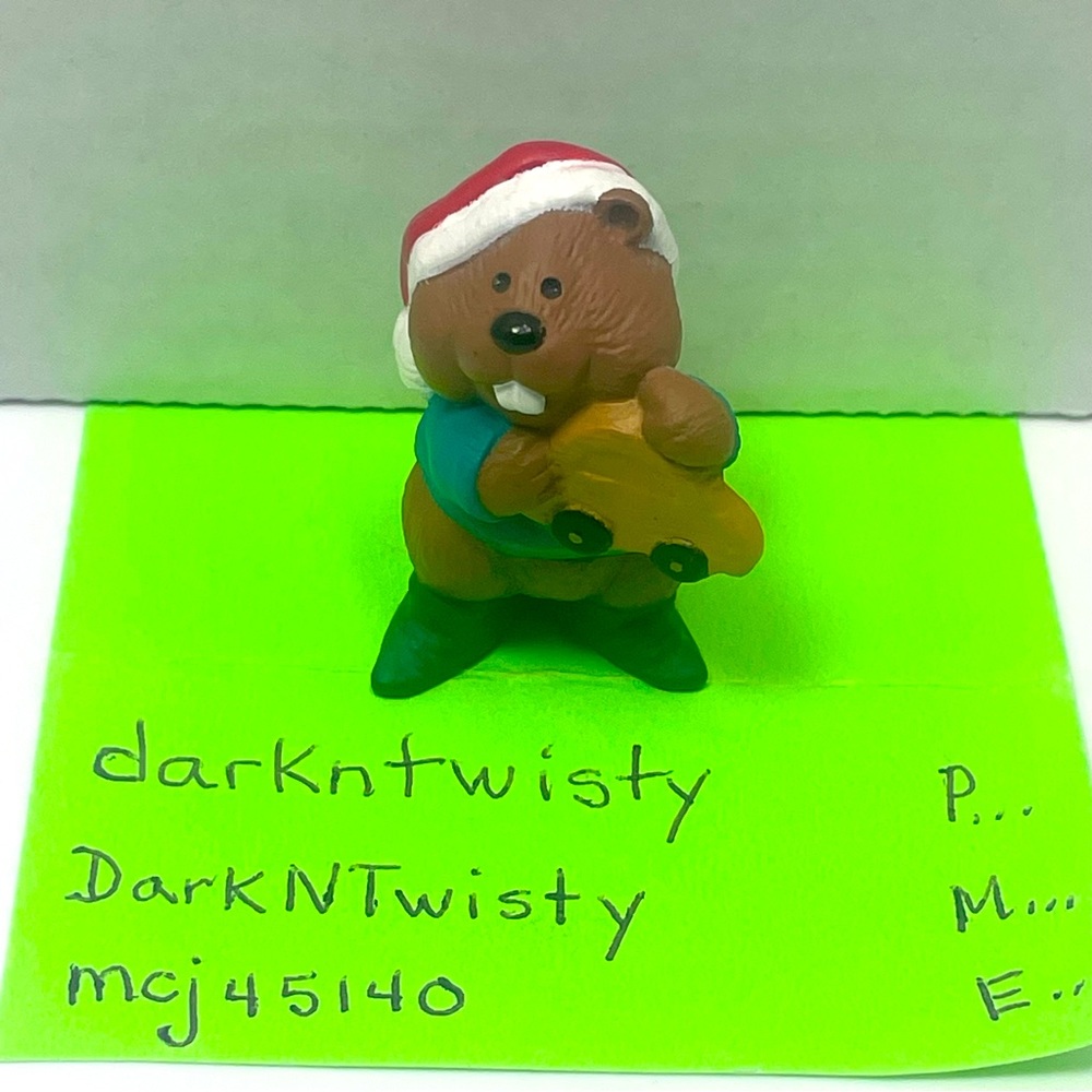 BNWT Vintage 1995 Hallmark Merry Miniature Toyshop Beaver